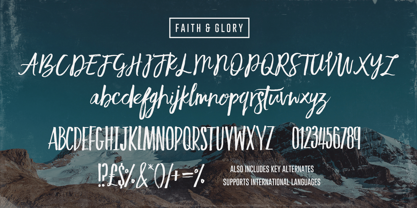 Faith and Glory Poster