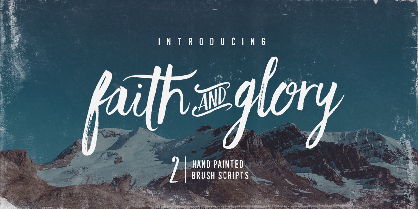Faith and Glory Font Poster #1