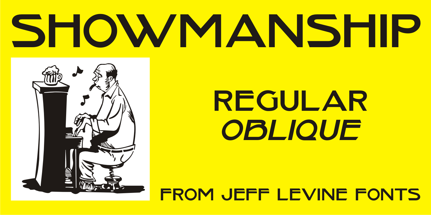 Showmanship Font Poster #1