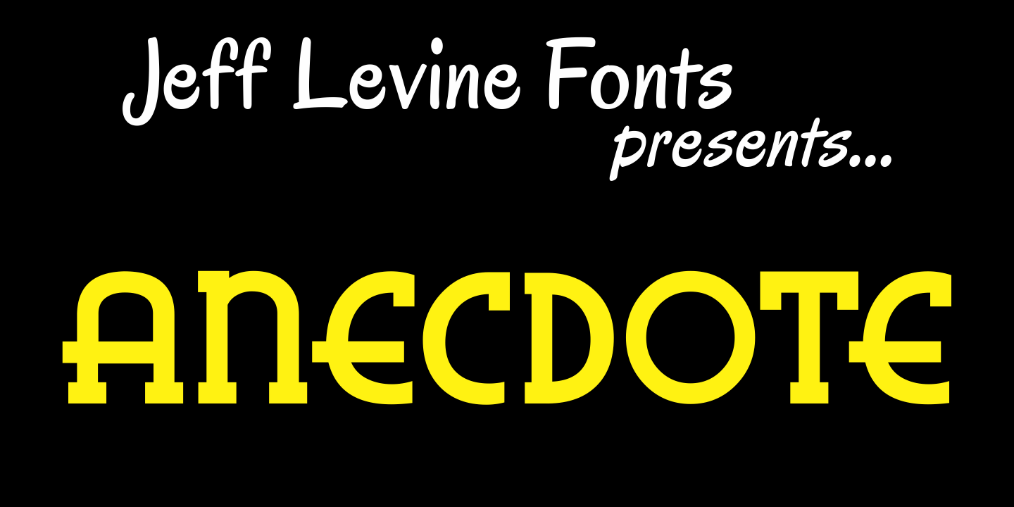 Anecdote Font Family Poster
