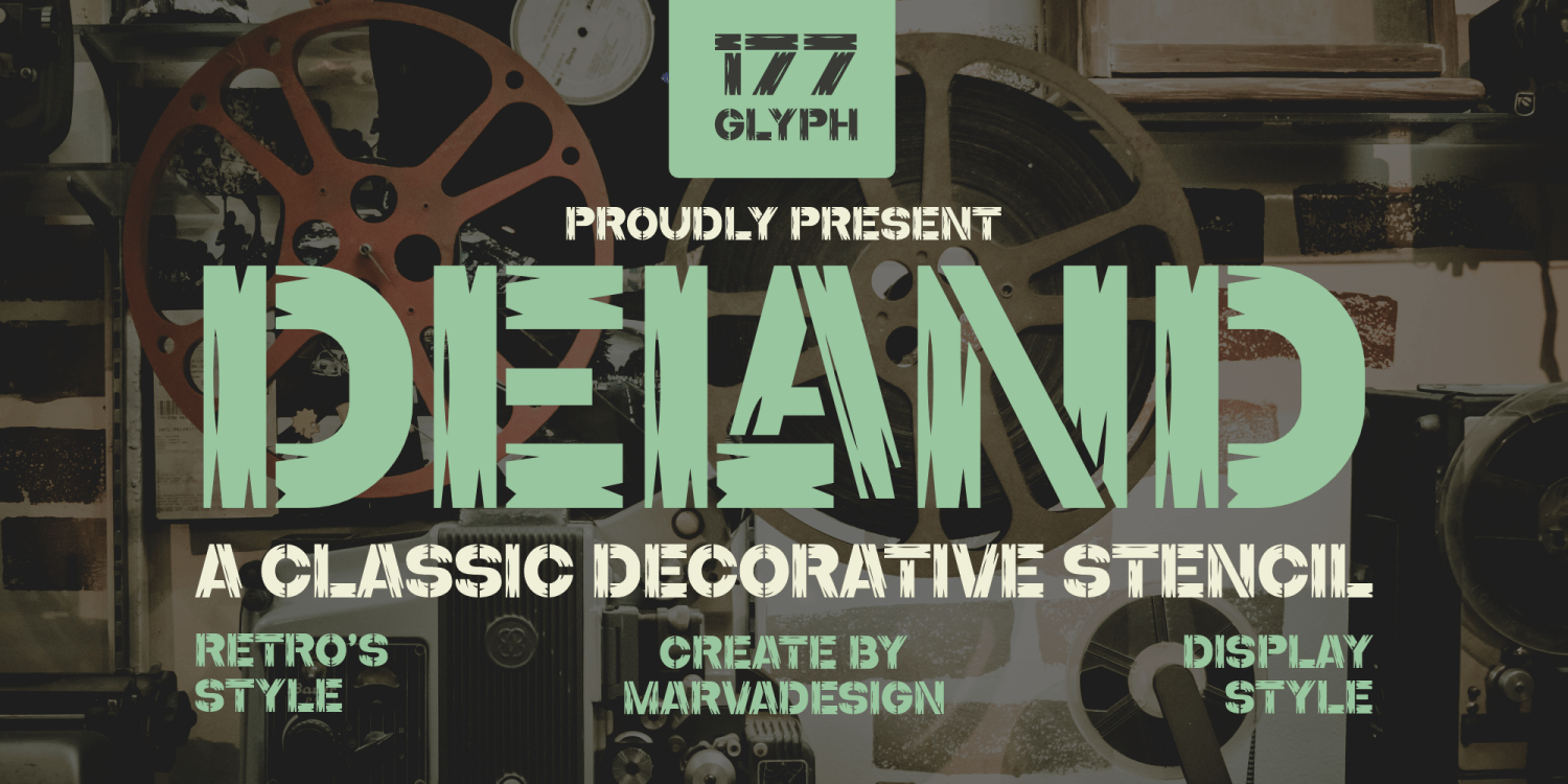 Deland Font Poster #1