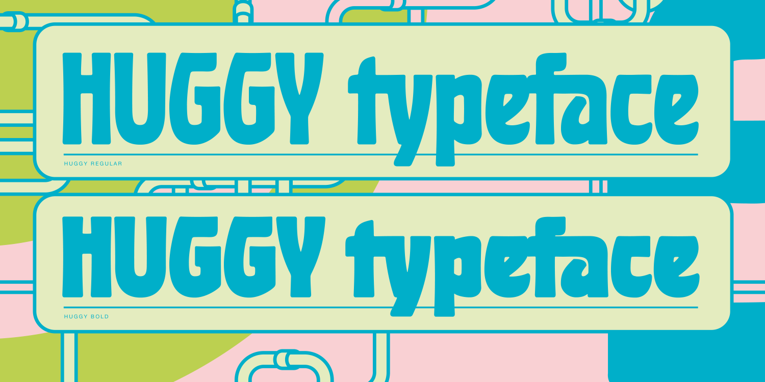 Huggy Font Poster #1