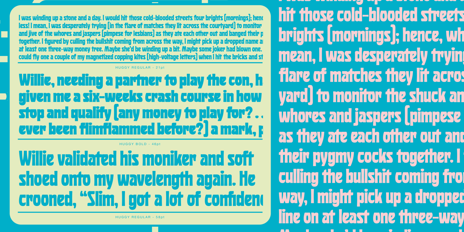 Huggy Font Poster #1