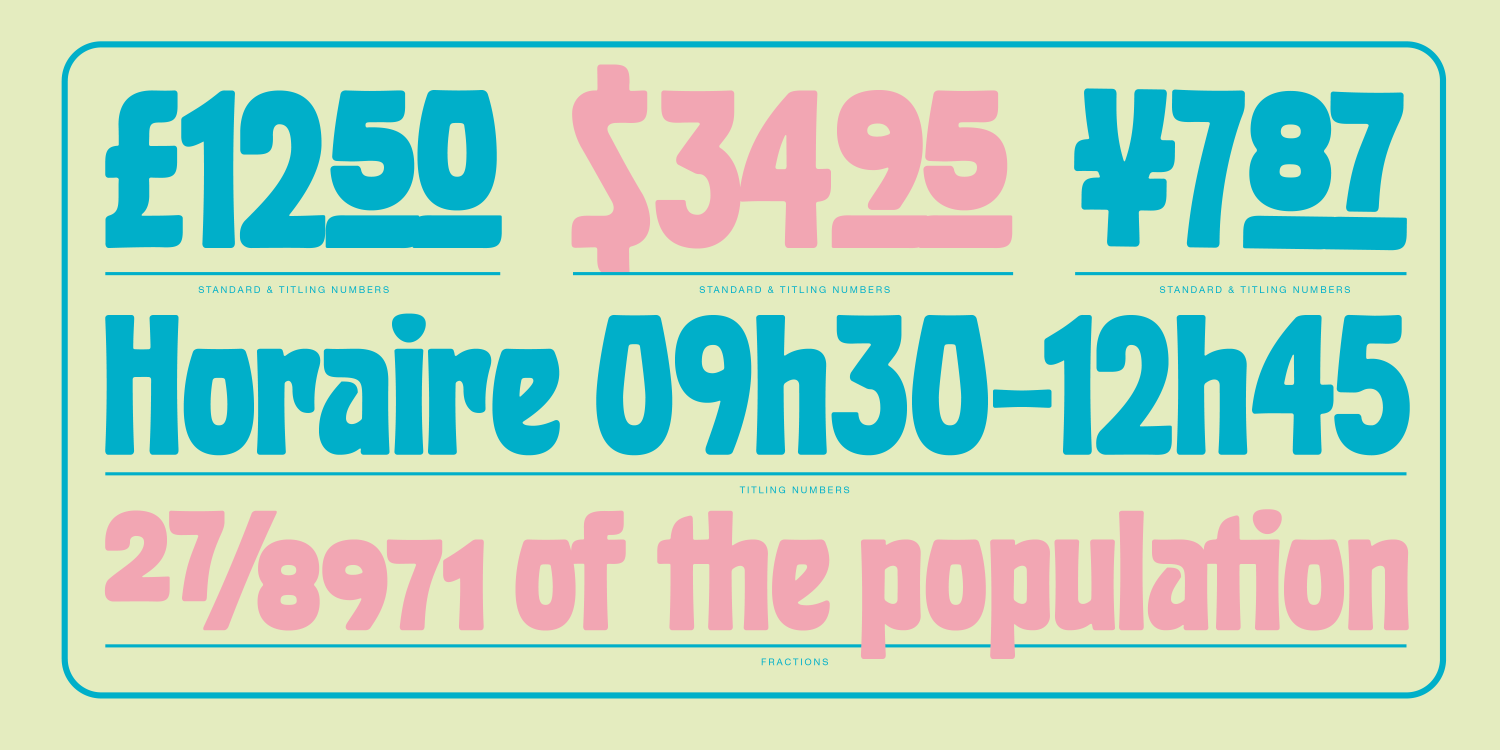 Huggy Font Poster #1