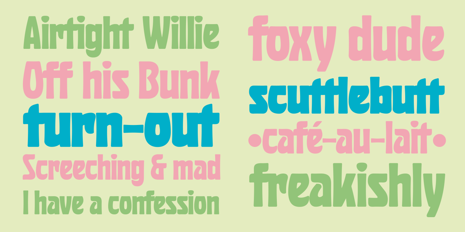 Huggy Font Poster #1