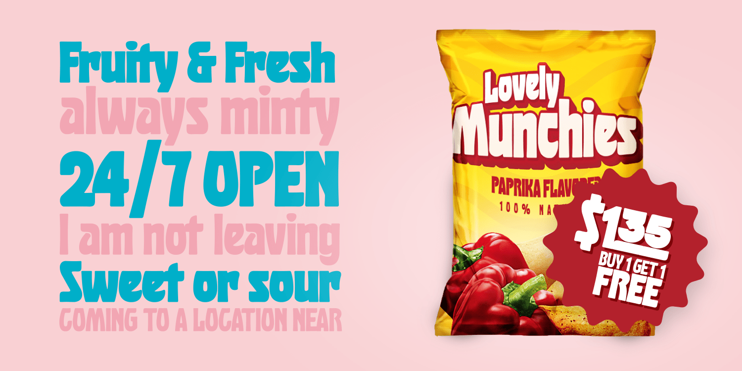 Huggy Font Poster #1