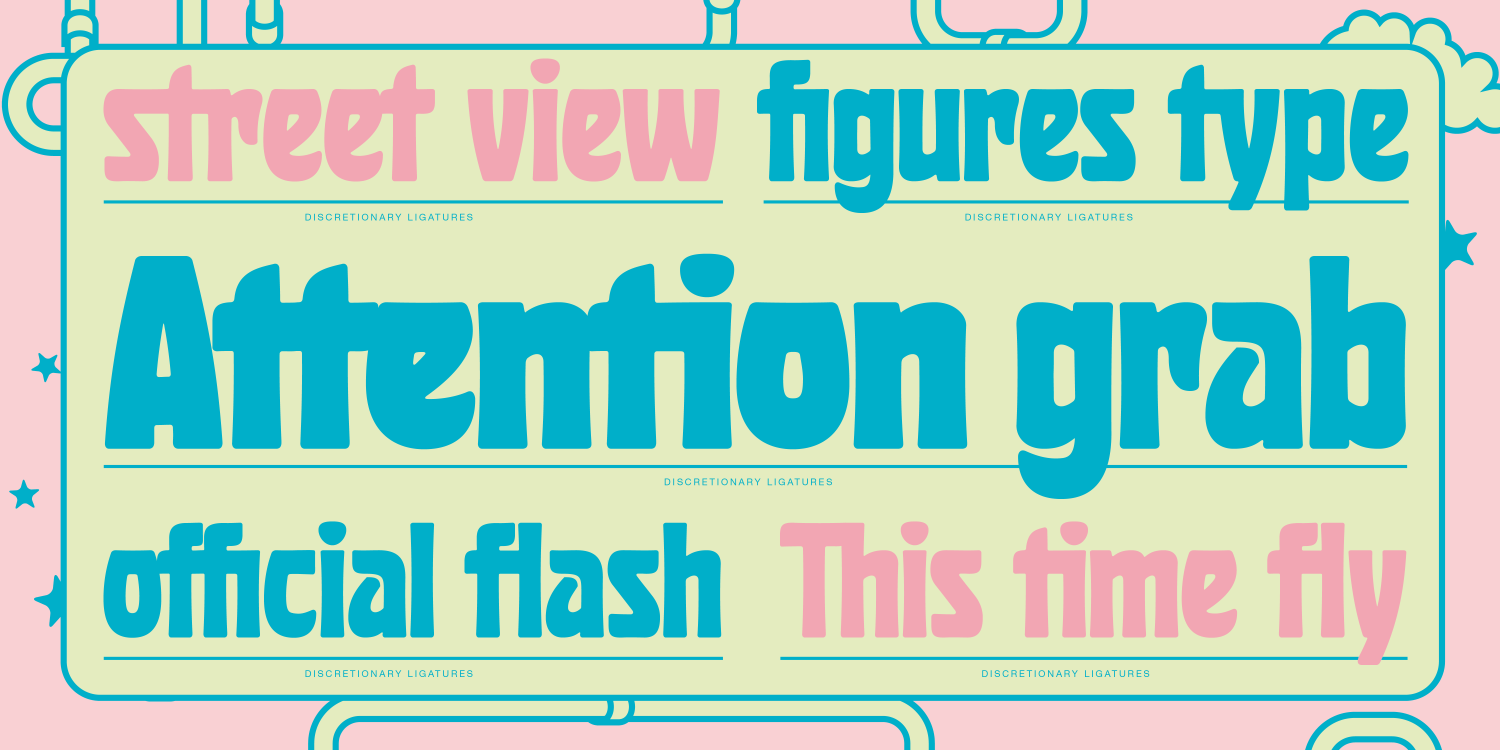 Huggy Font Poster #1