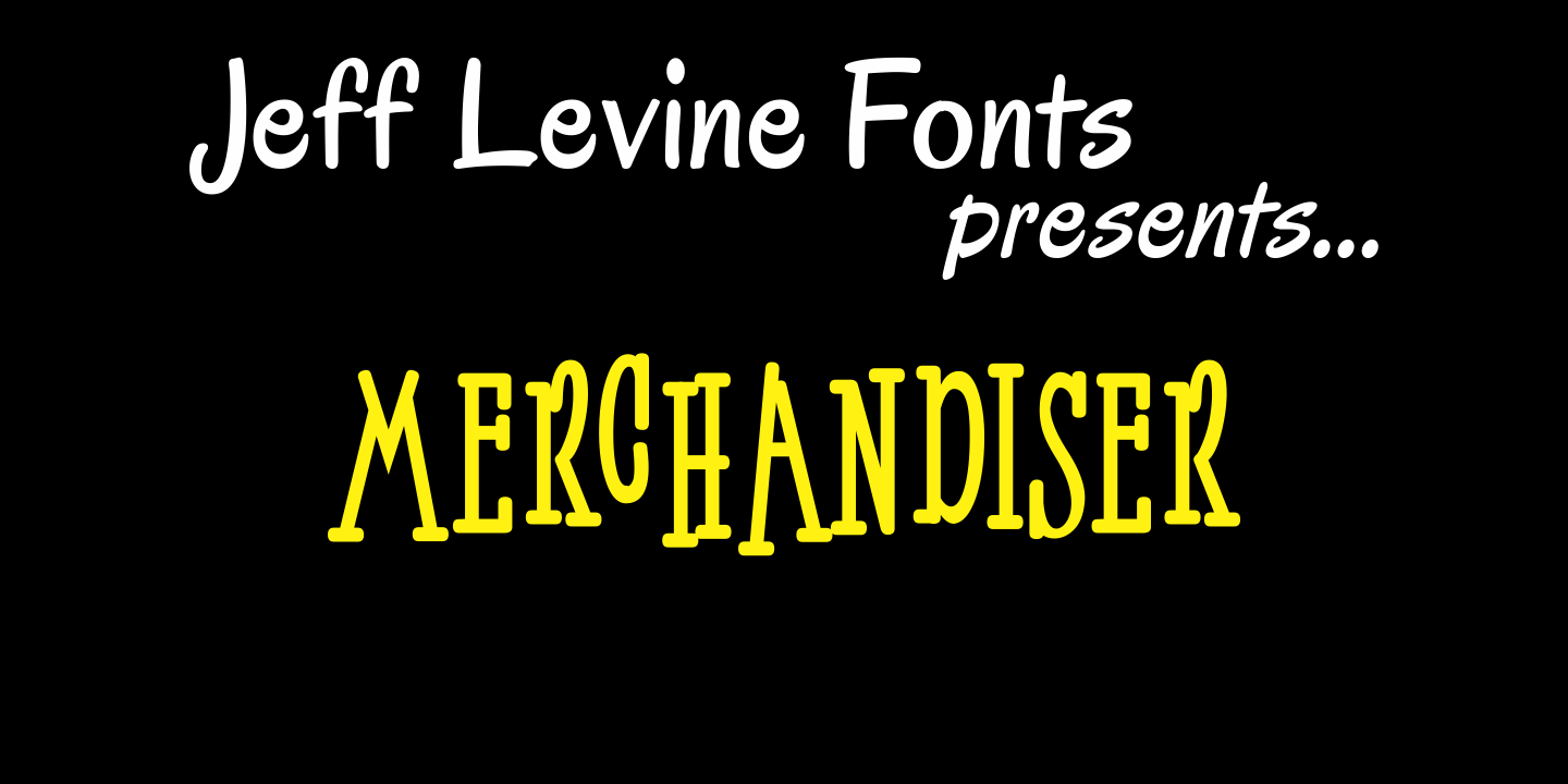 Merchandiser Font Family Poster