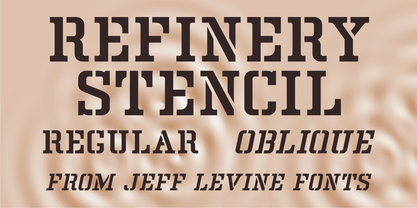 Refinery Stencil Font Poster #1