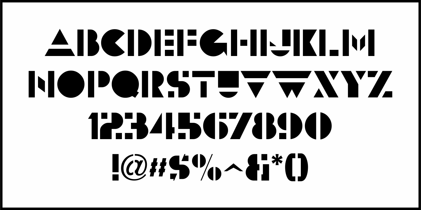 Municipal Pool Font Poster #1