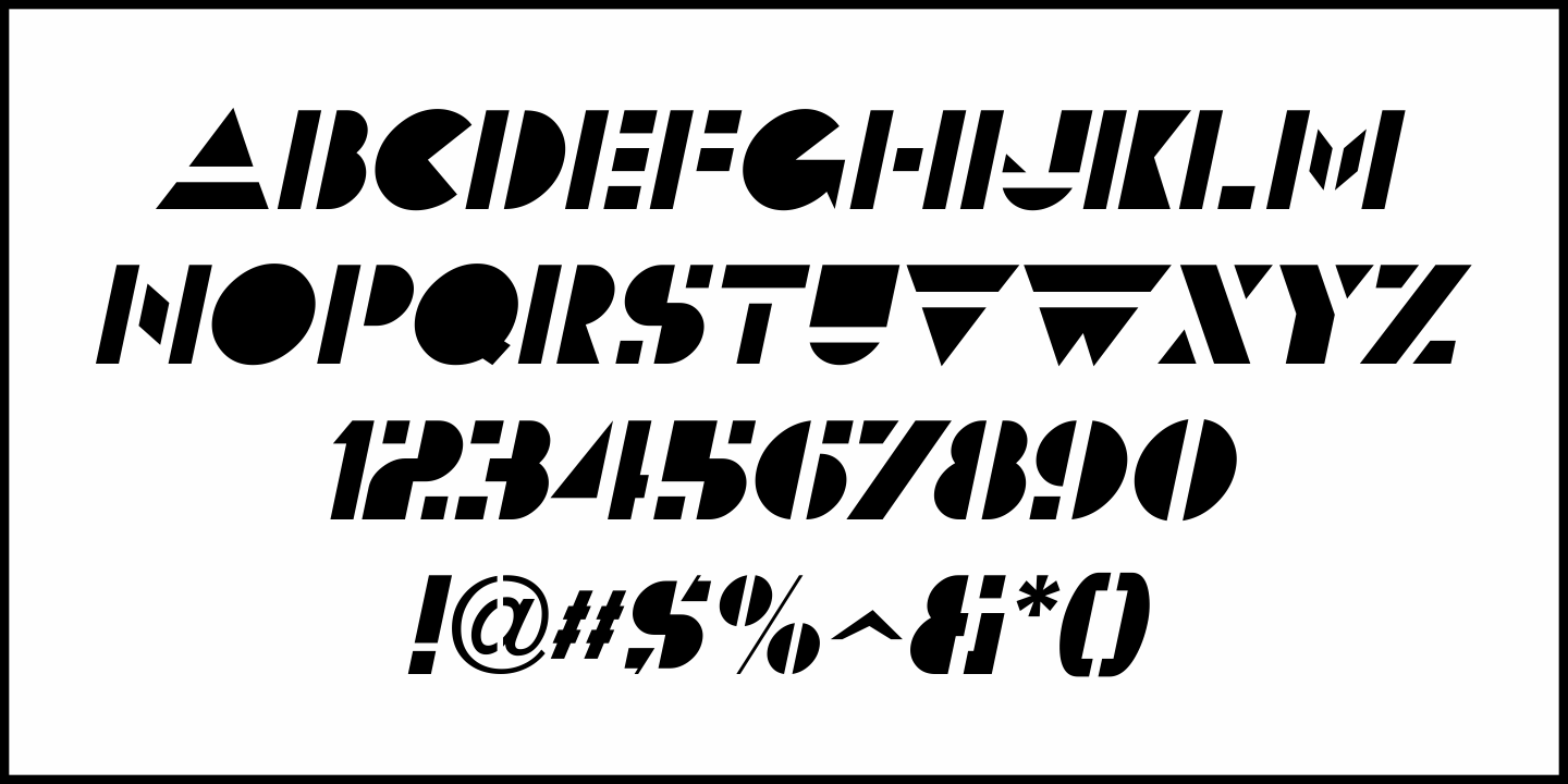 Municipal Pool Font Poster #1