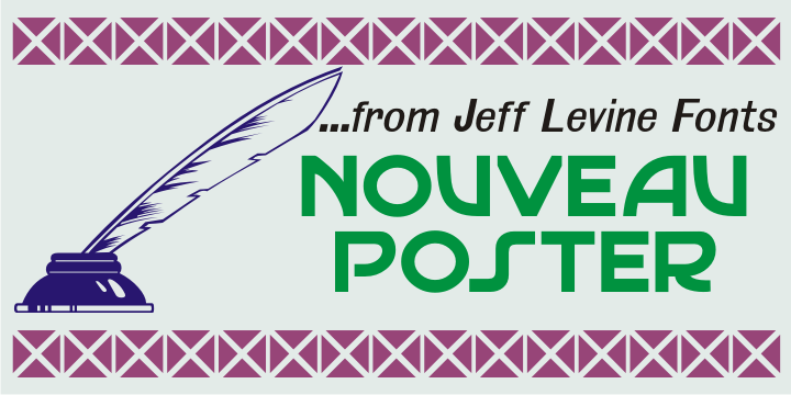Nouveau Poster Font Poster #1