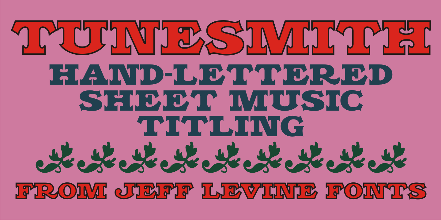 Tunesmith Font Poster #1