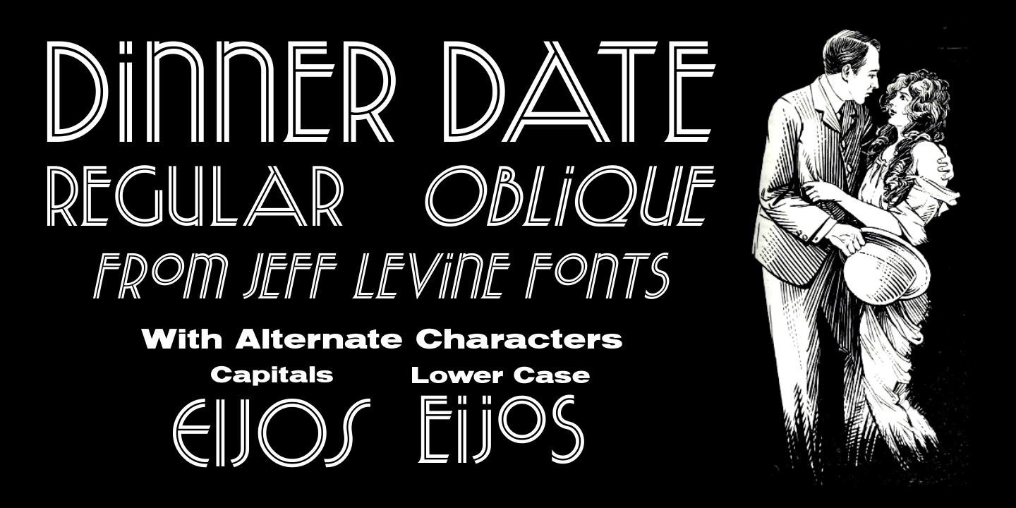 Dinner Date Font Poster #1