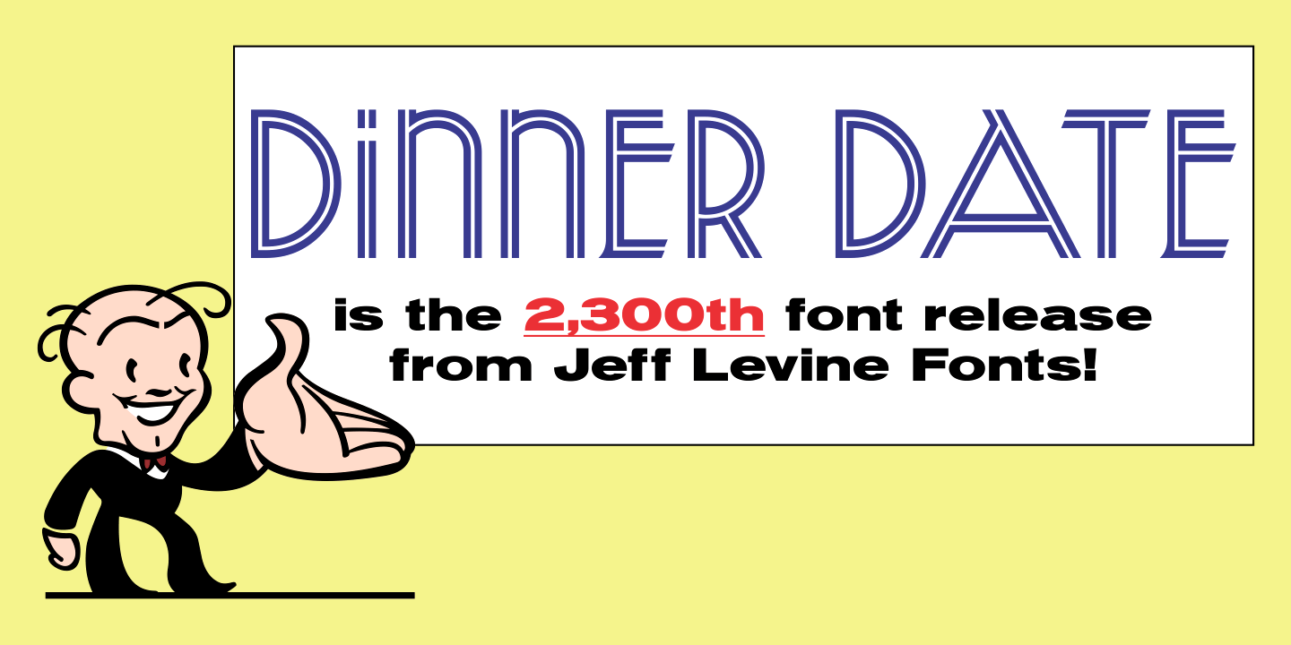 Dinner Date Font Poster #1