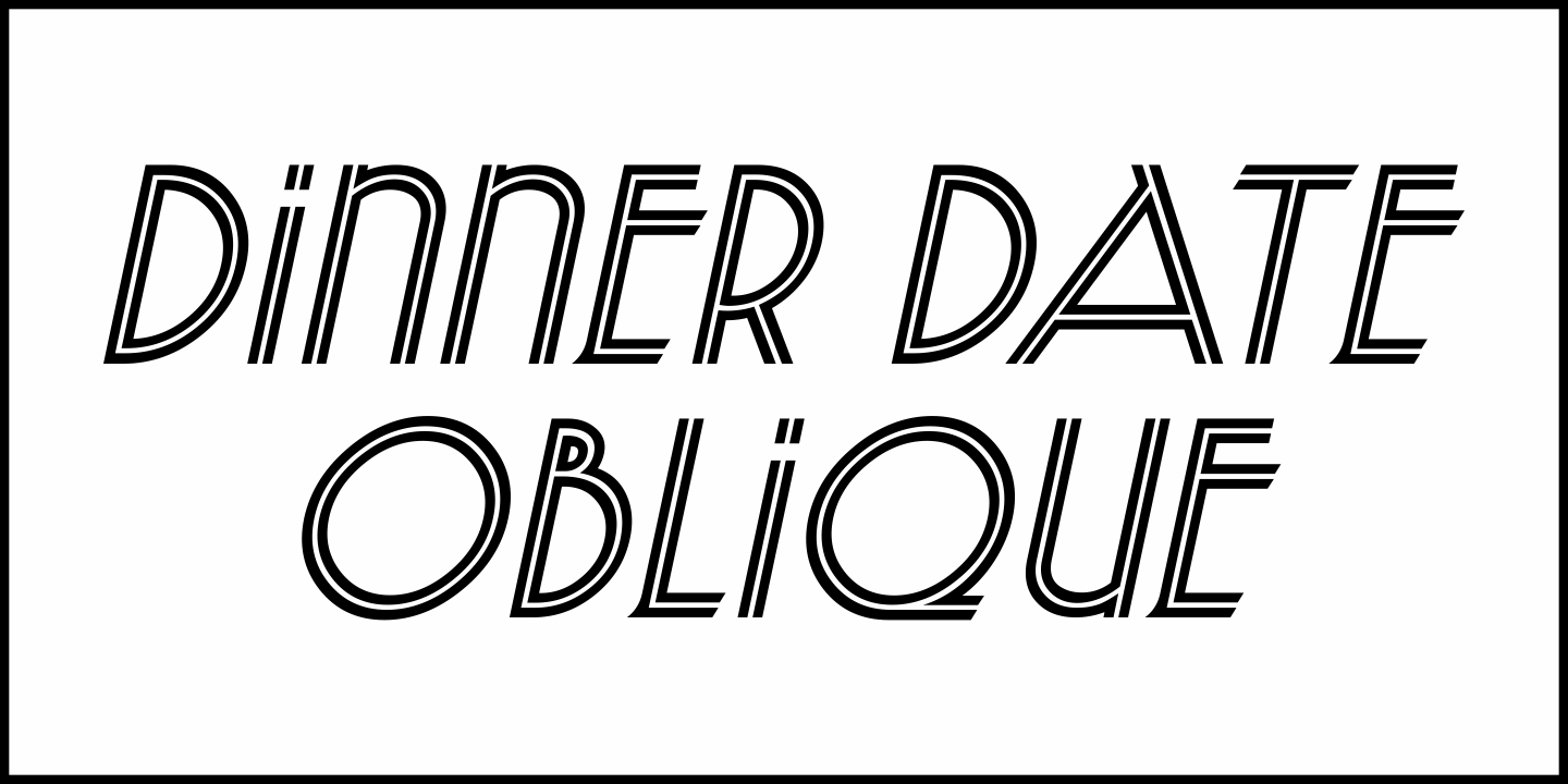 Dinner Date Font Poster #1