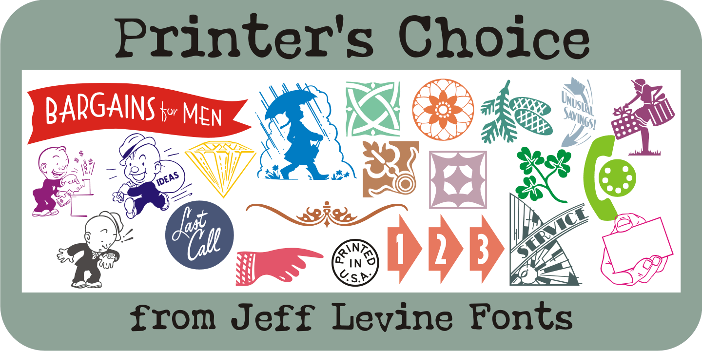 Printers Choice Font Family Poster
