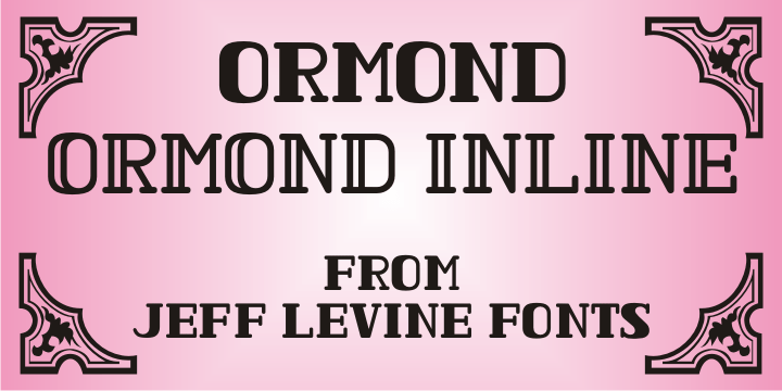 Ormond Font Family Poster