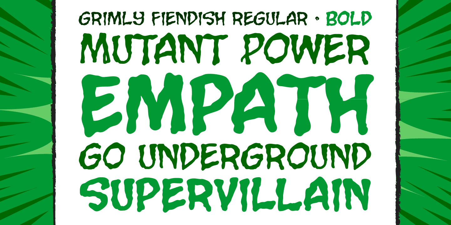 Grimly Fiendish Font Poster #1