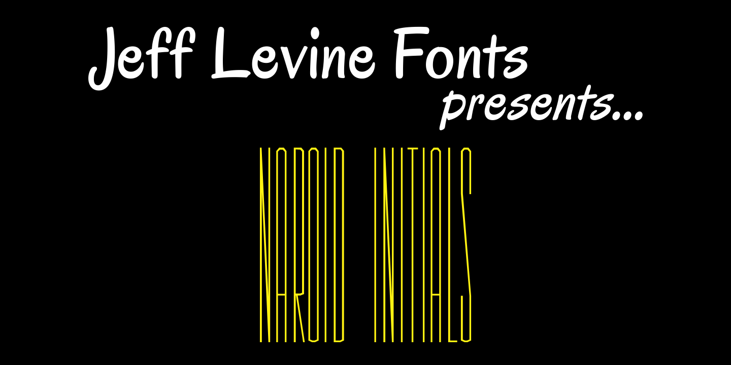 Naroid Initials Font Family Poster