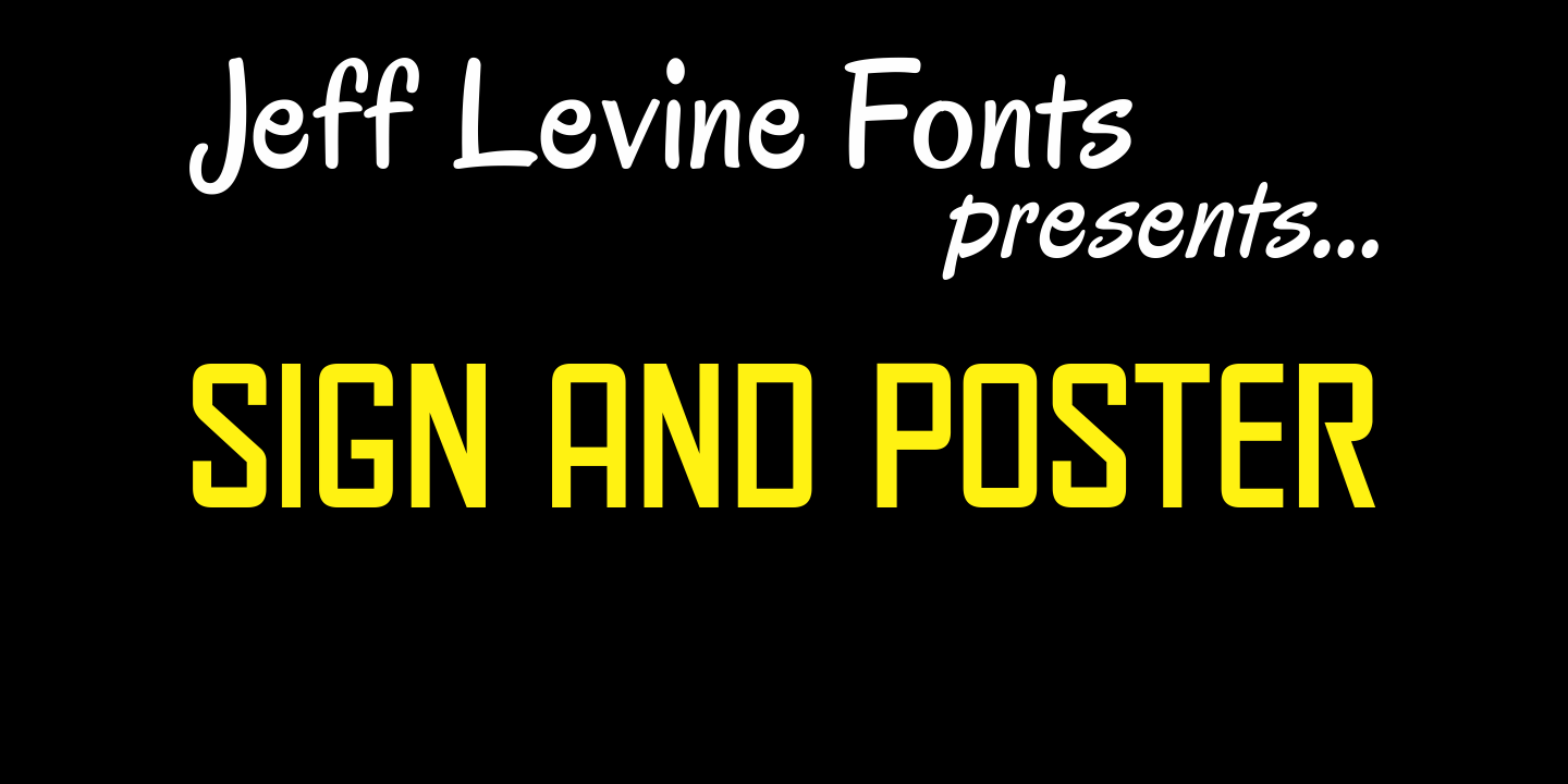 Sign and Poster Font Poster #1