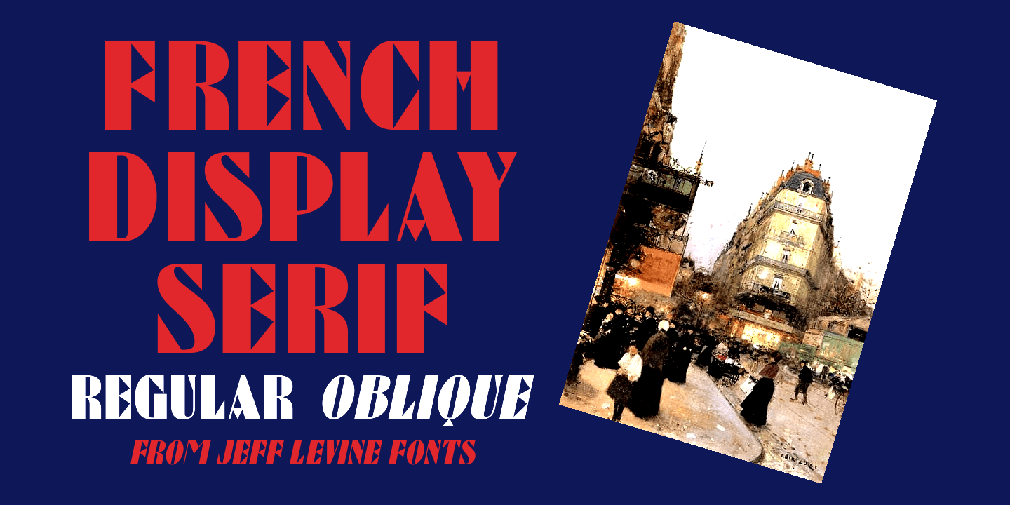 French Display Sans Poster