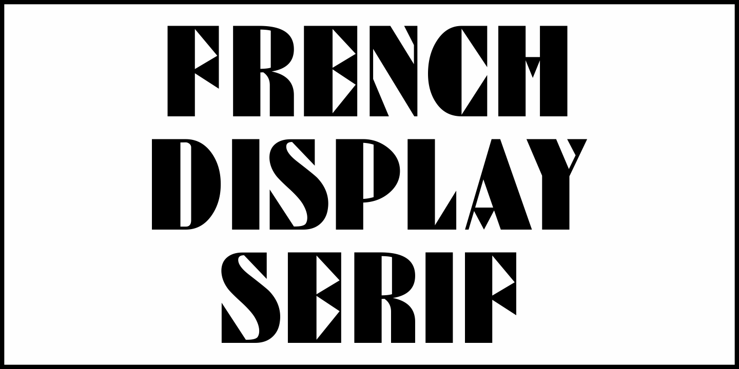 French Display Sans Font Poster #1