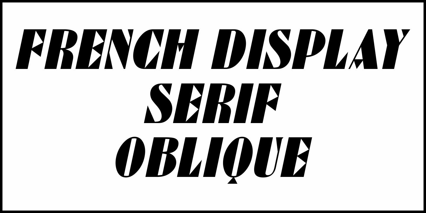 French Display Sans Font Poster #1