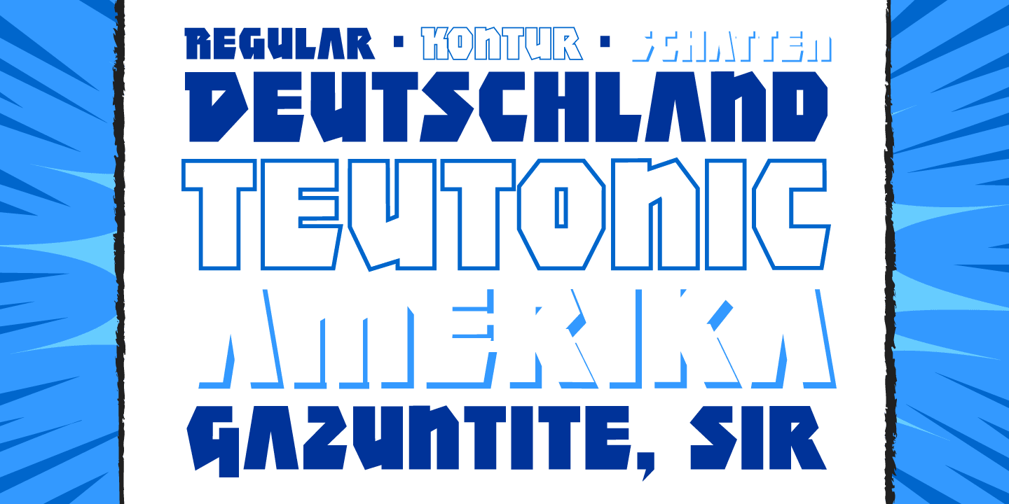 Achtung Baby Font Poster #1