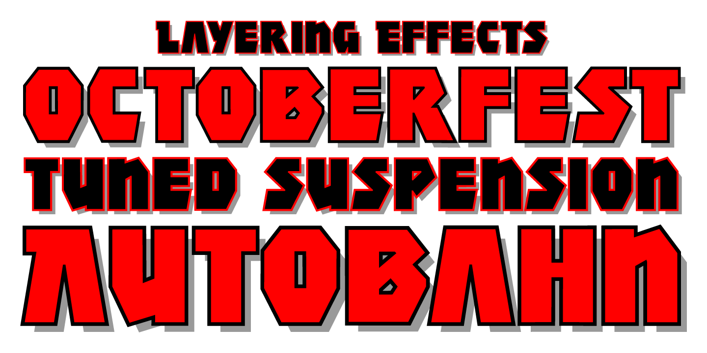 Achtung Baby Font Poster #1