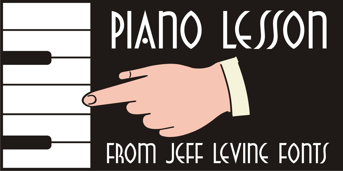 Piano Lesson Font Family Poster
