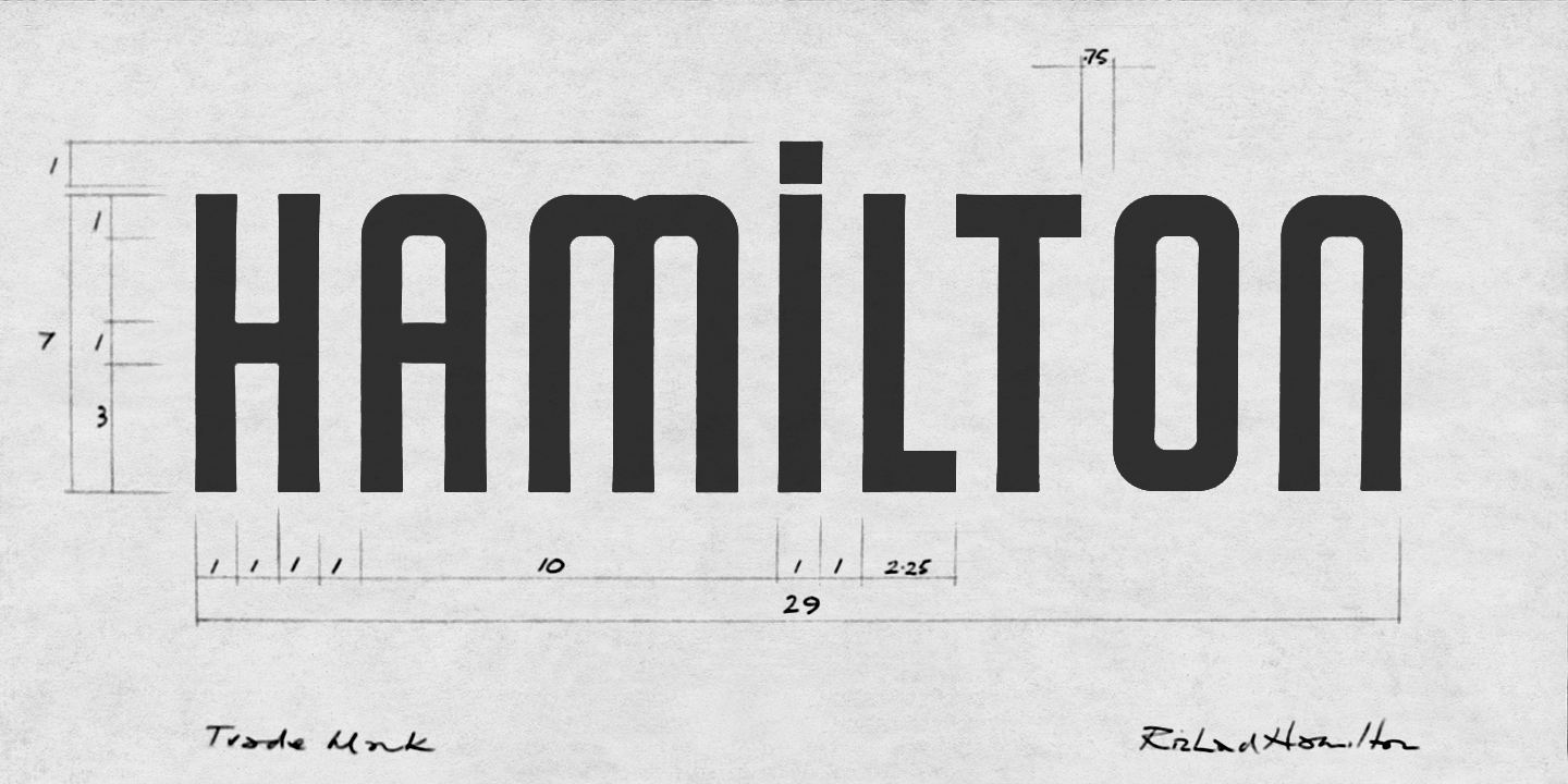 Richard Hamilton Sans Font Poster #1