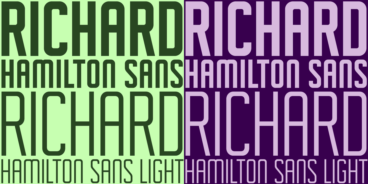 Richard Hamilton Sans Font Poster #1