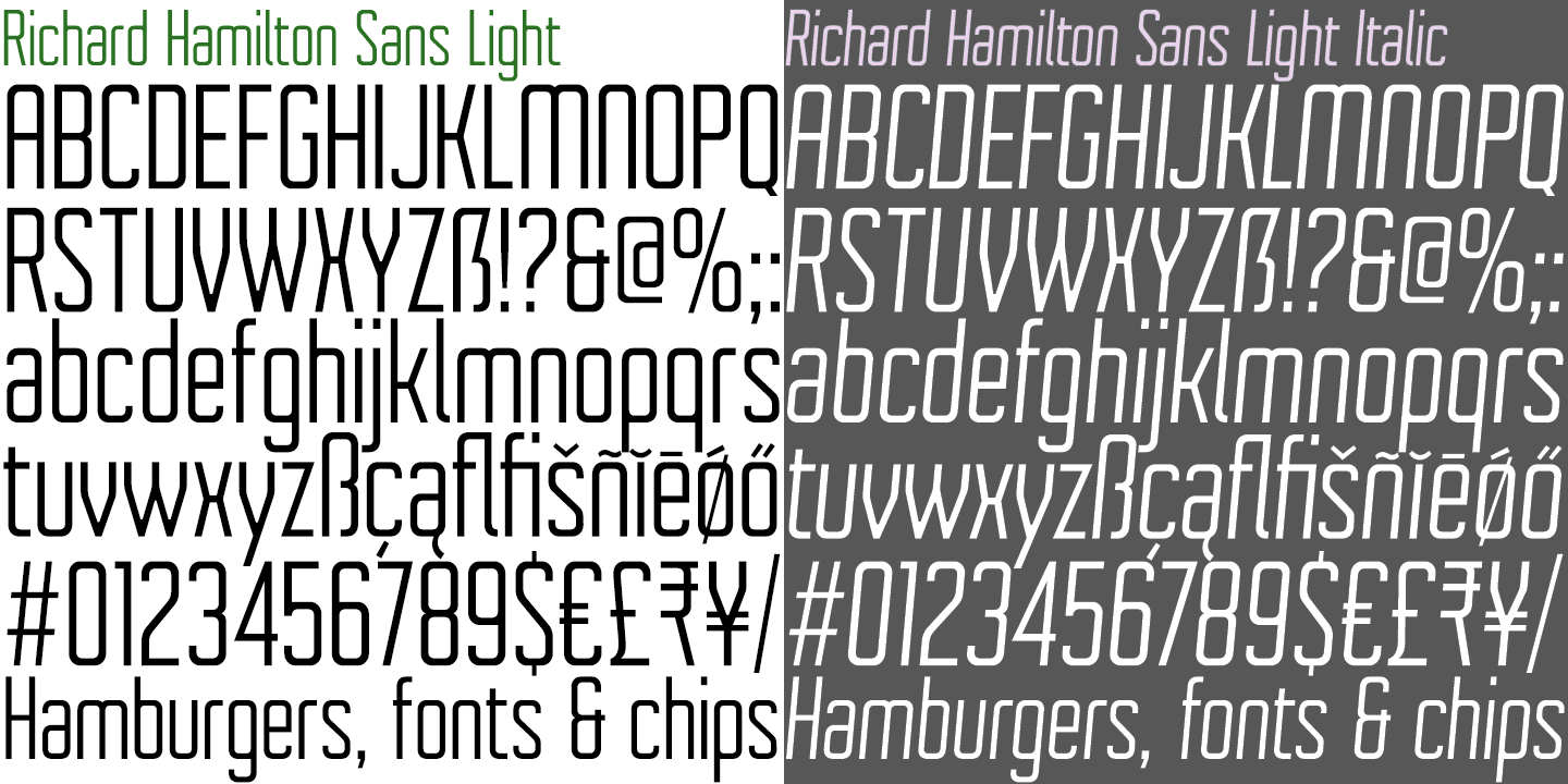 Richard Hamilton Sans Font Poster #1