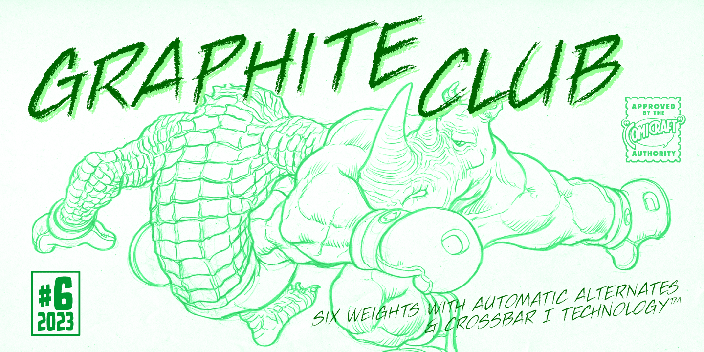 Graphite Club Font Poster #1