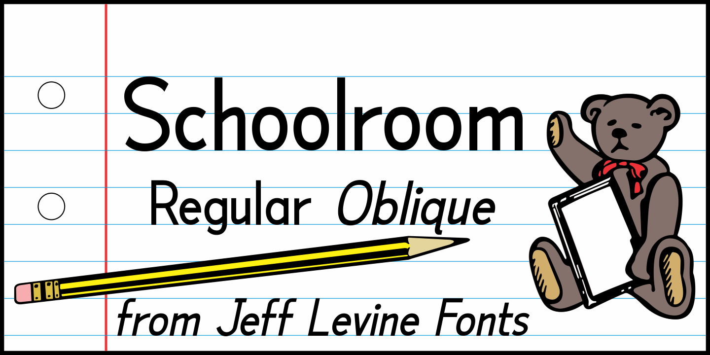 Schoolroom Font Family Poster
