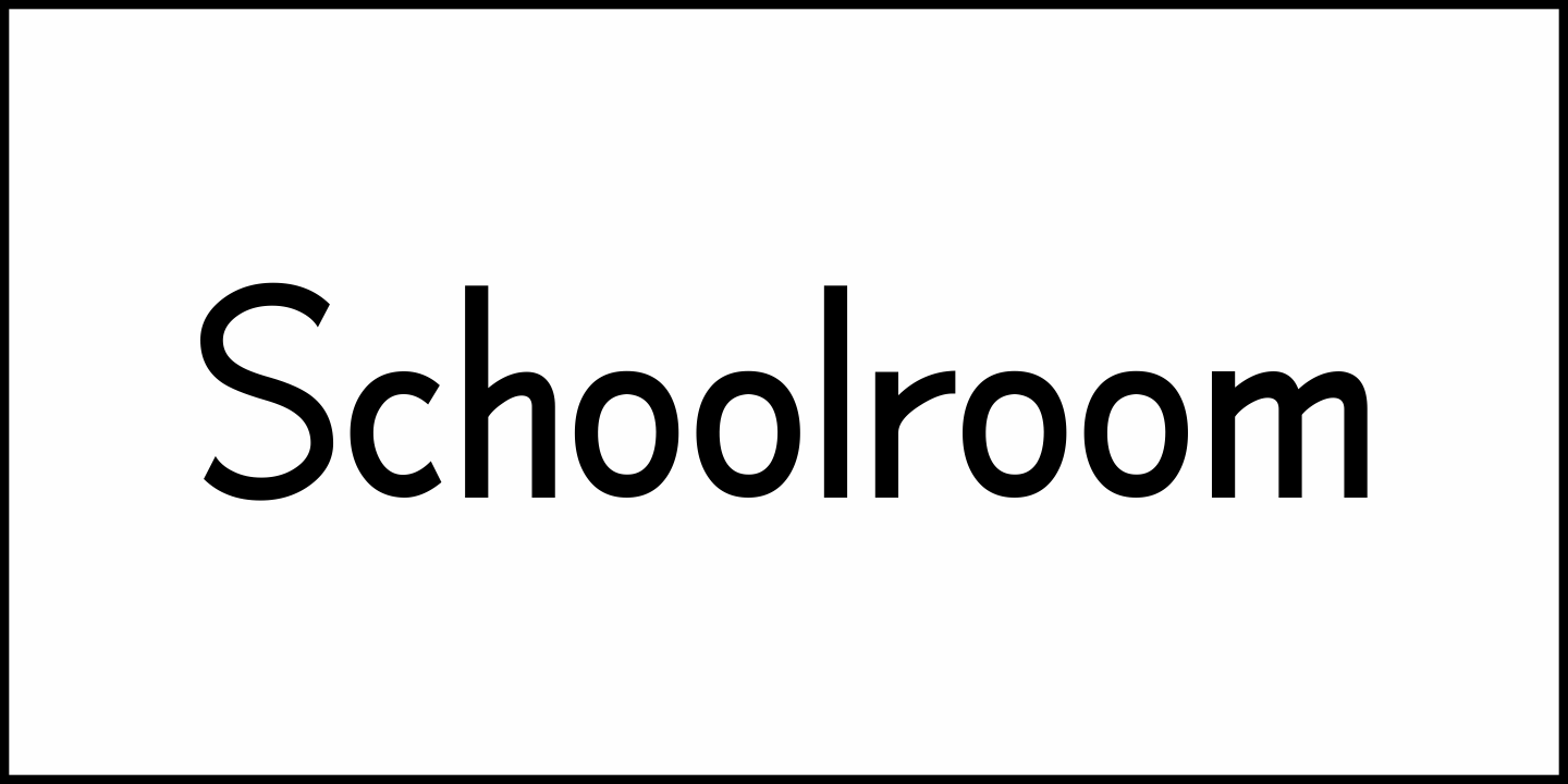 Schoolroom Font Poster #2