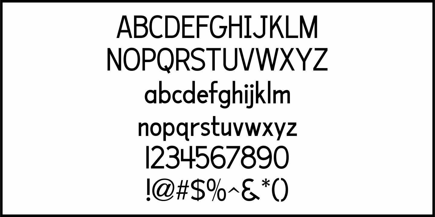 Schoolroom Font Poster #3