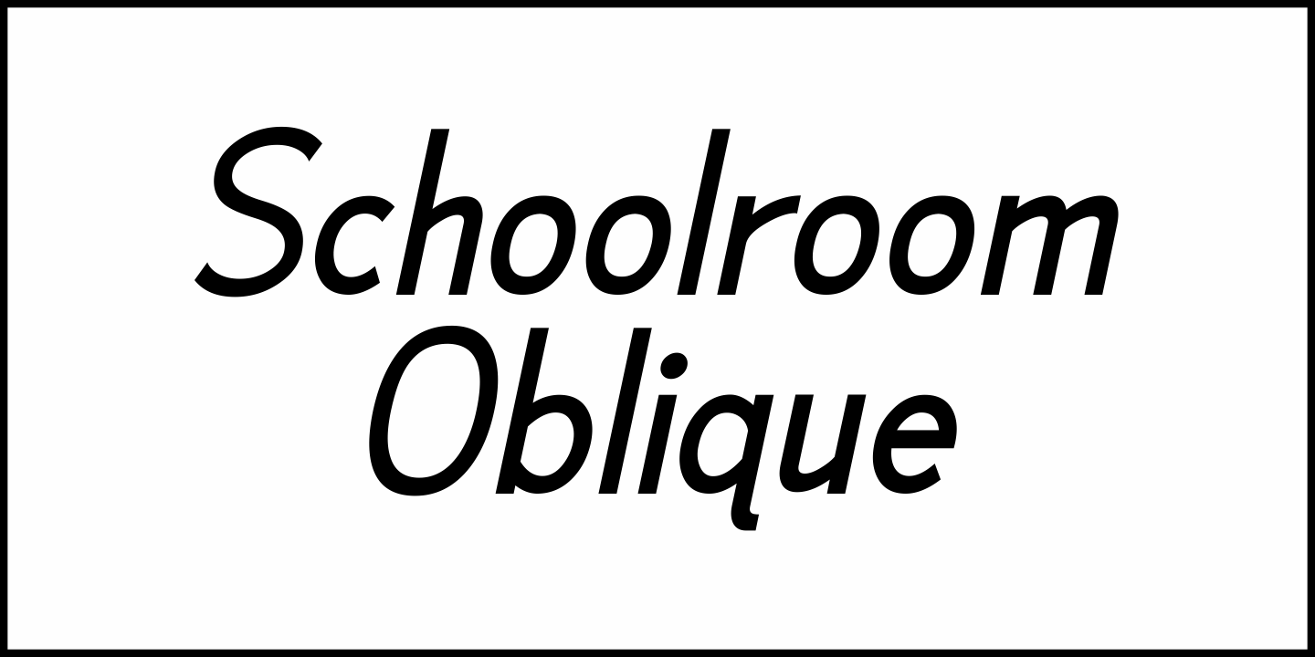 Schoolroom Font Poster #4