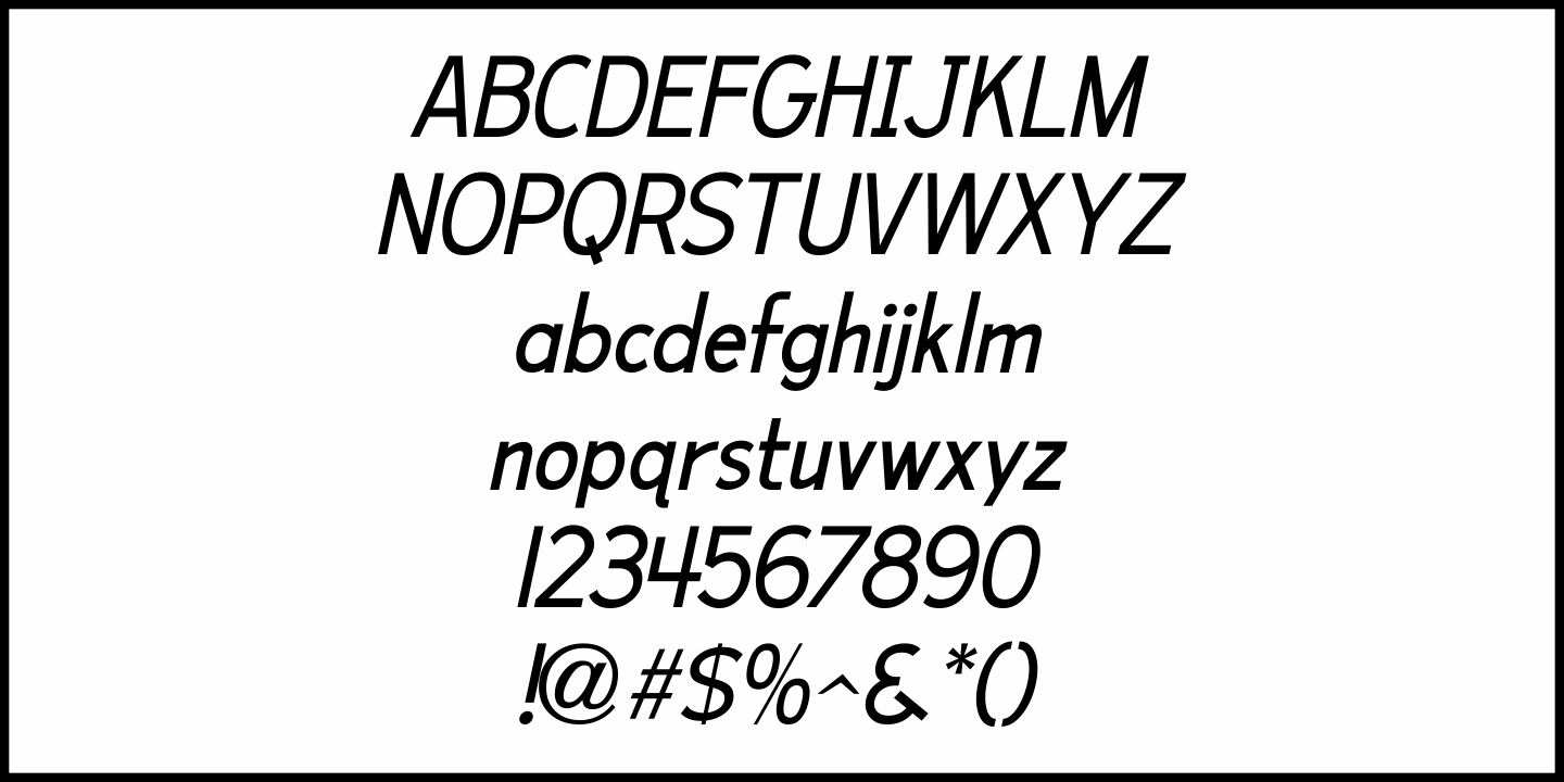 Schoolroom Font Poster #5