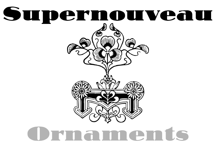 Supernouveau Font Family Poster