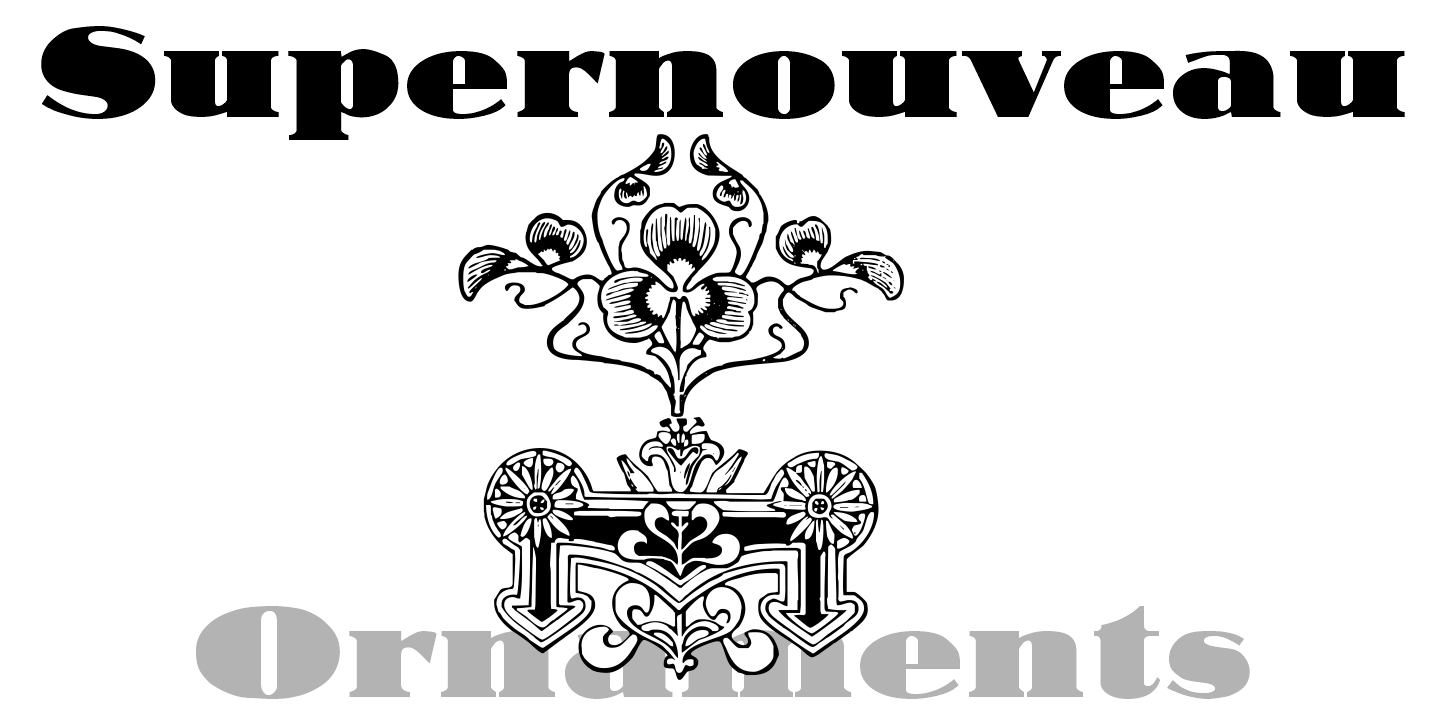 Supernouveau Font Poster #1