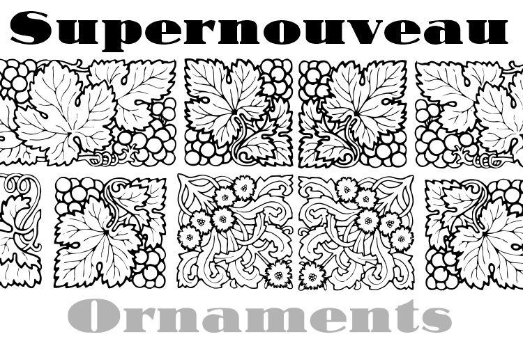 Supernouveau Font Poster #1