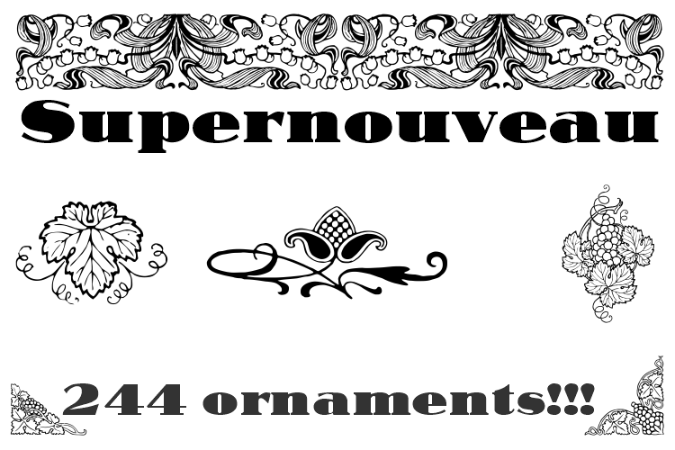 Supernouveau Font Poster #1