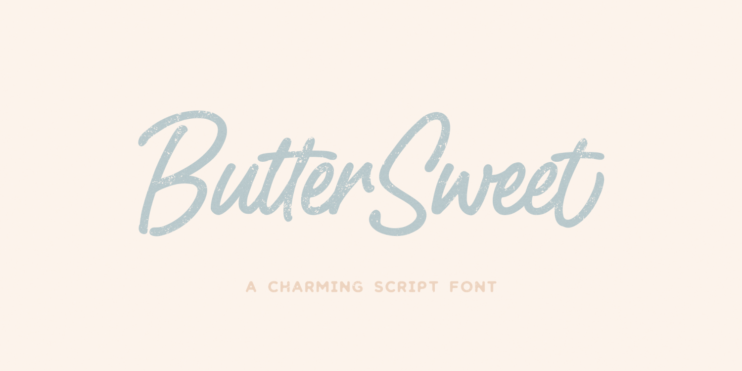 ButterSweet Font Poster