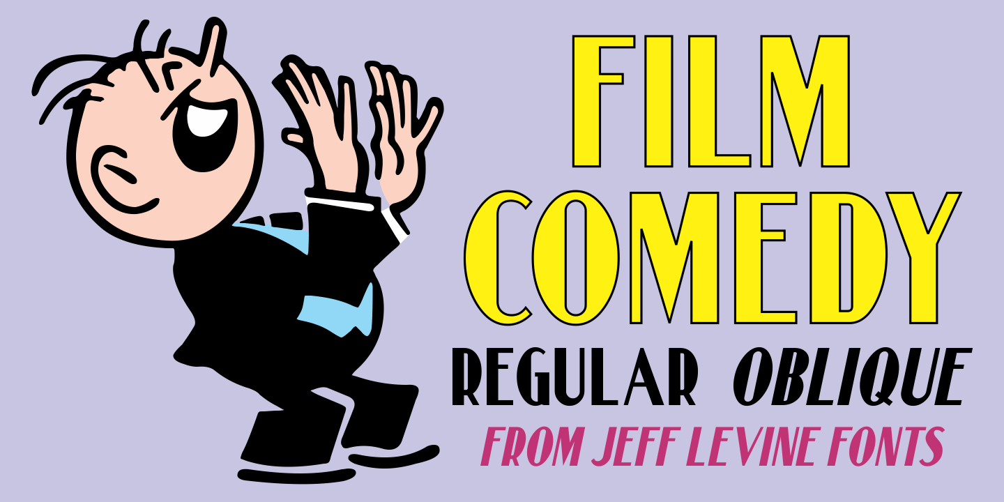 Film Comedy Font Family Poster