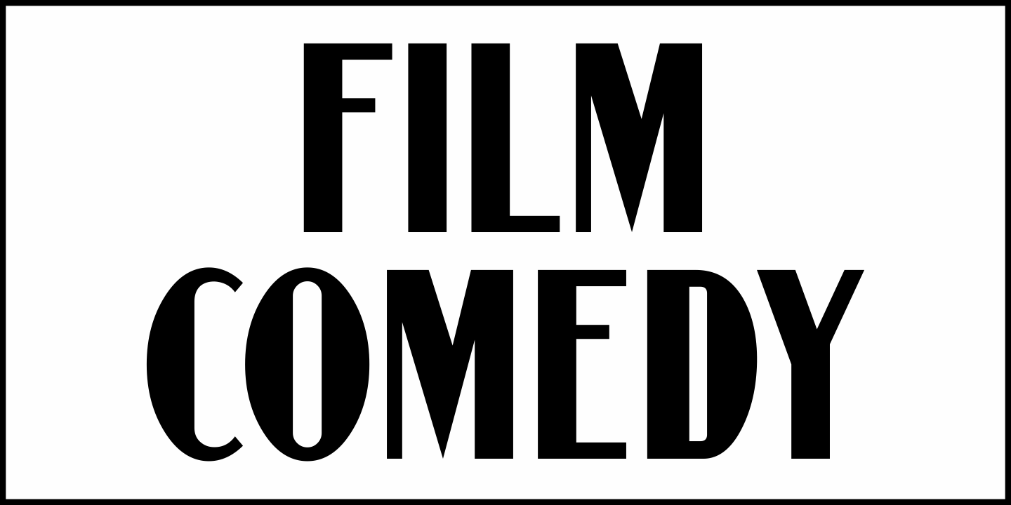 Film Comedy Font Poster #2