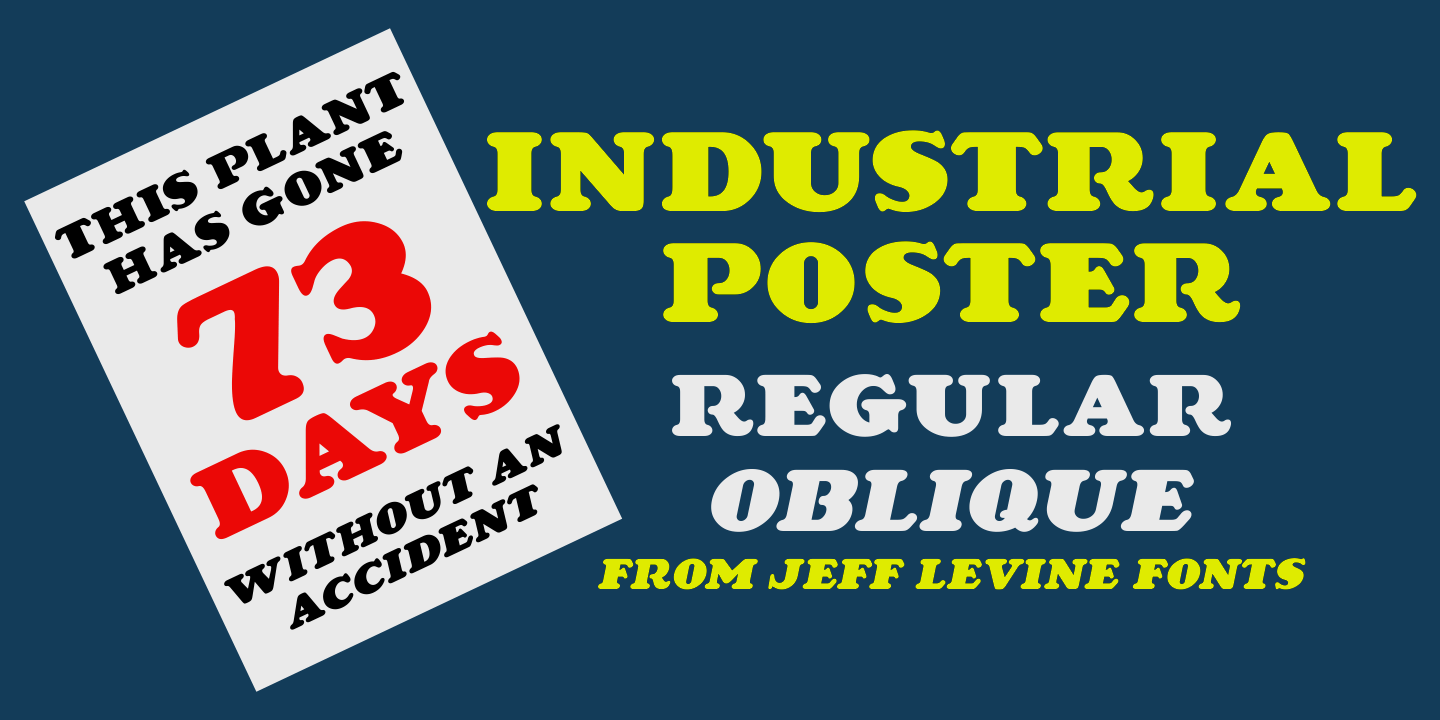 Industrial Poster Font Family Poster