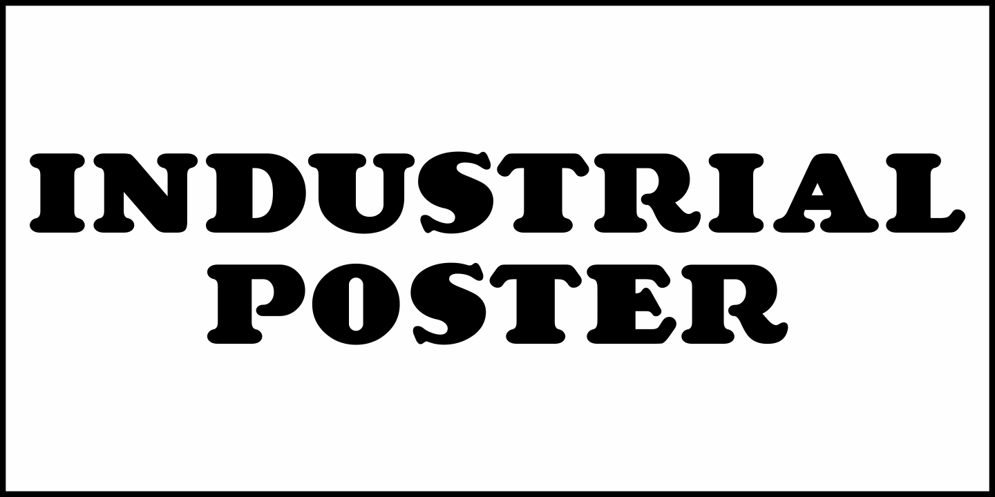 Industrial Poster Font Poster #2