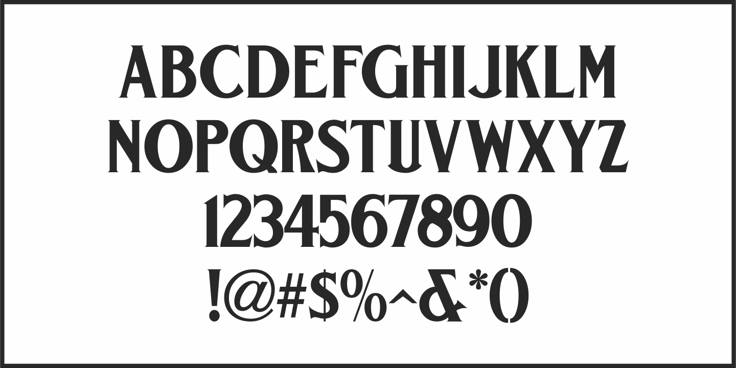 Weekend Date Font Poster #1